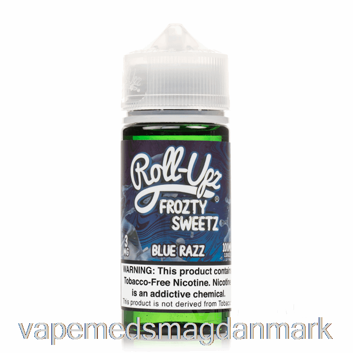 Vape Juice Blå Hindbæris - Juice Roll-upz E-væske - 100ml 3mg